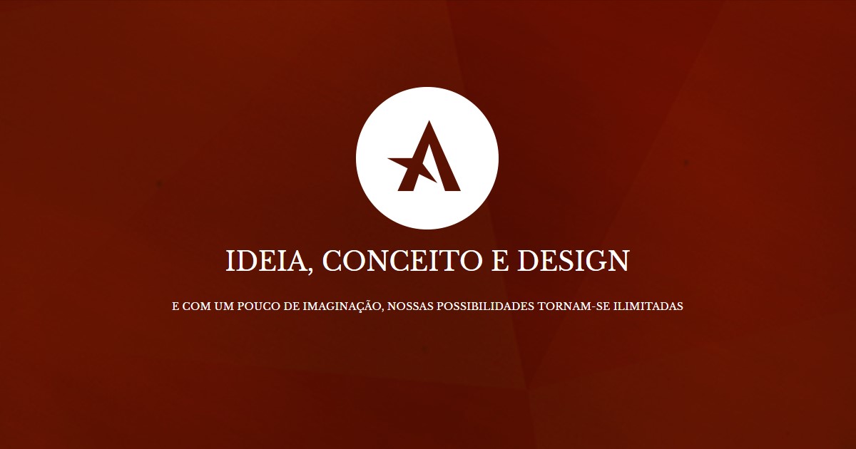 ideia, conceito e design - print da home do site david arty