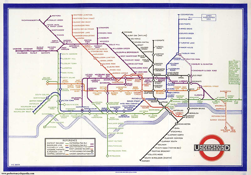 mapa do metrô de londres
