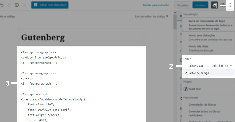 html documento Gutenberg